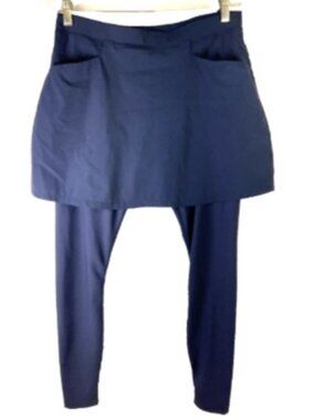 Renwick RNWK Skirted Leggings Skirt Golf Womens Medium blue Athleisure